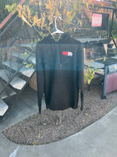 Load image into Gallery viewer, Black hoodie Capsule logo RED/White
