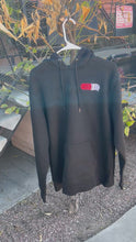 Load and play video in Gallery viewer, Black hoodie Capsule logo RED/White
